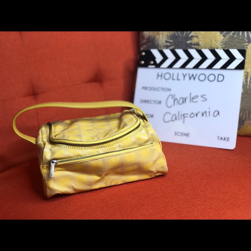 Authentic chanel vanity cosmetic bag